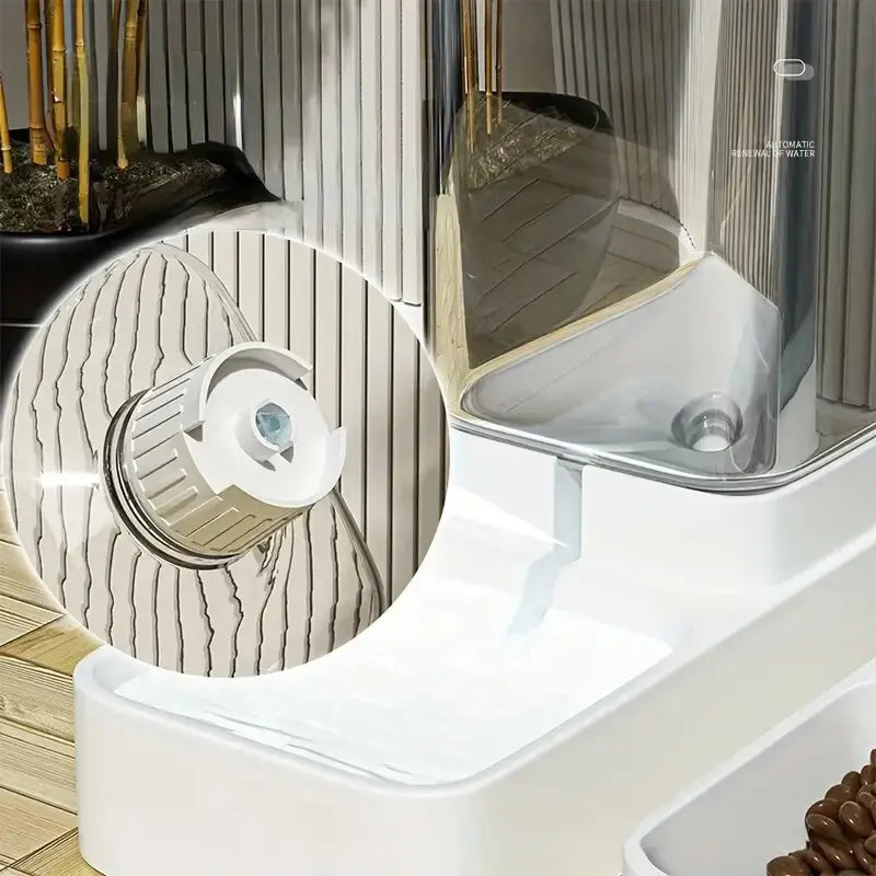 Automatischer Hunde-Futter- und Wasserspender – 1/2 Stück Set, selbstnachfüllend mit Schwerkraftsystem