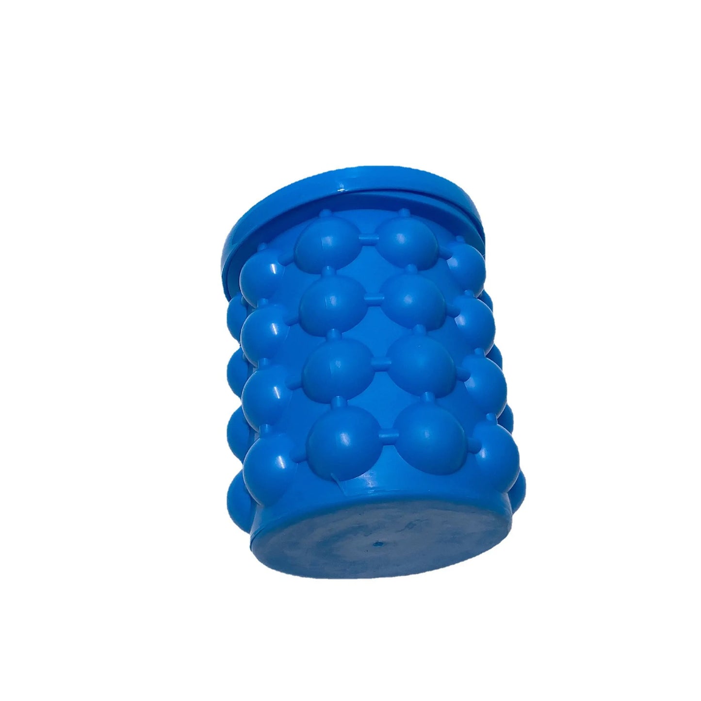 Silikon-Eiswürfelbucket mit Eiswürfelformen für runde Eiswürfel und tragbarem Eiskübel - Perfekt für die Küche und Partys, ideal für Whiskey und andere Getränke, Kühlender Ice-Bucket