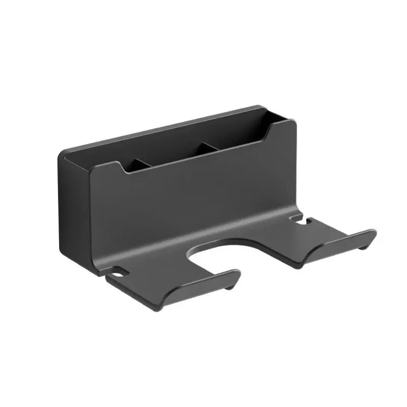 1 Stück 2 in 1 Wand-Haartrocknerhalter – Kunststoff-Halterung für Haartrockner und Glätteisen, praktischer Organizer für das Badezimmer, idealer Stauraum für Haarstyling-Geräte