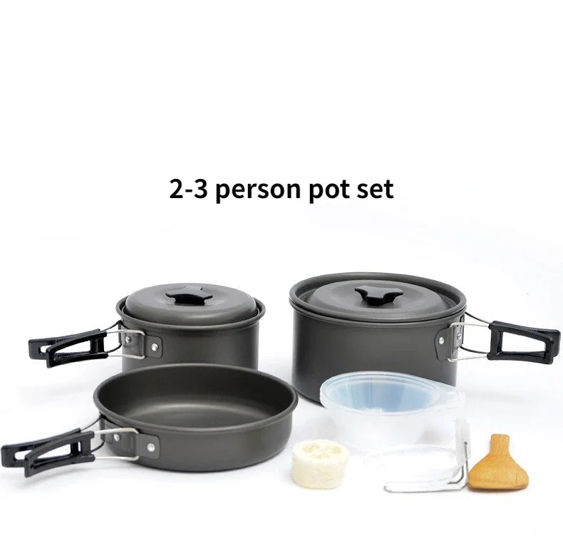 Camping-Kochgeschirr-Set für 1-7 Personen