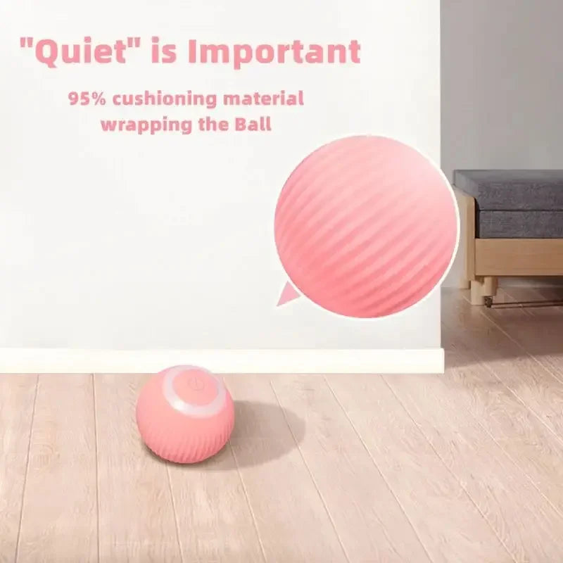Smart Cat Rolling Ball – Wiederaufladbares, selbstbewegendes Spielzeug für interaktives Spielen mit Katzen, 2024