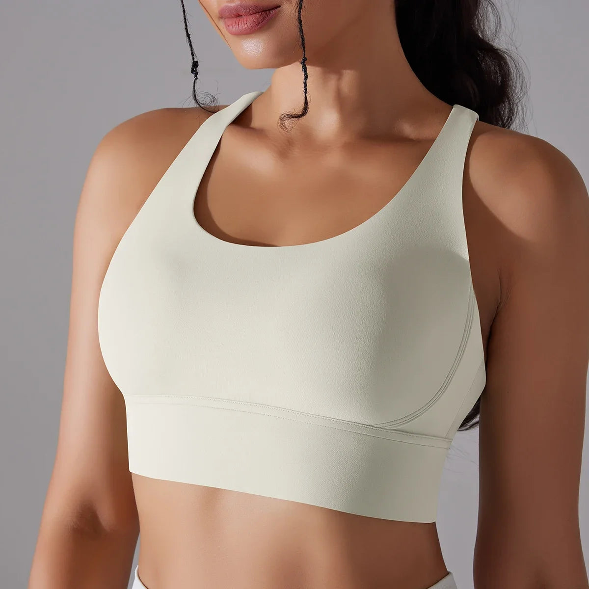 Komfortables Yoga-Bra Tanktop für Frauen – Fitness Sport-Bra mit Naked Feel, Gym-Vest, Camisole für Workout, Sportbekleidung