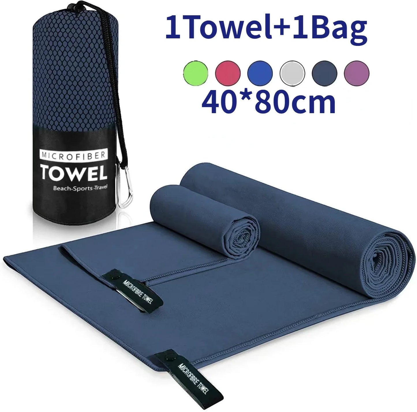 Schnelltrocknendes Mikrofaser-Handtuch – Kompakt, ultraleicht & super saugfähig, perfekt für Sport, Reisen & Outdoor