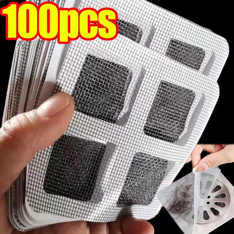 Abflussfilter mit Anti-Blockier-Mesh – Einweg-Haarfänger für Dusche, Küche und Badezimmer – Effektiver Filter und Stopper für Bodenabläufe und Spülen zur Vermeidung von Verstopfungen