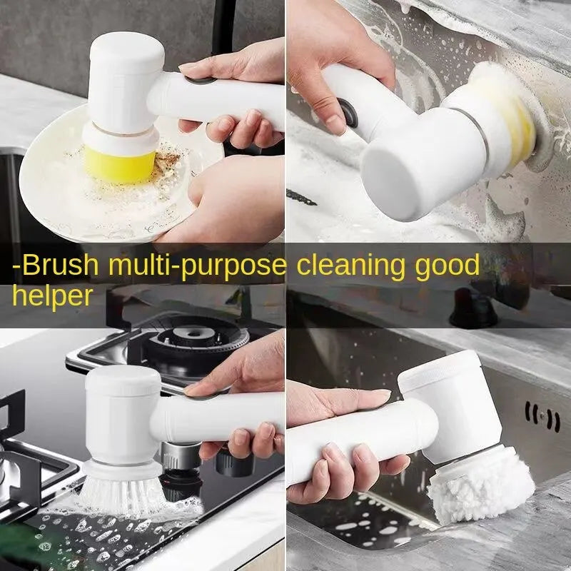 Kabelloser Handheld Power Scrubber – Multifunktionale Elektrische Reinigungsbürste für Küche und Badezimmer, Ideal für Geschirr, Töpfe und Pfannen
