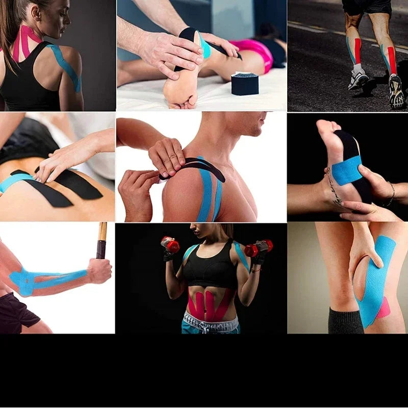 Hochwertiges Kinesiologie-Tape 5-10 cm – Athletisches, elastisches Klebeband für Muskel- und Gelenkunterstützung, ideal für Knie, Schultern und Rücken, verbessert Beweglichkeit und fördert Regeneration bei Sport und Training