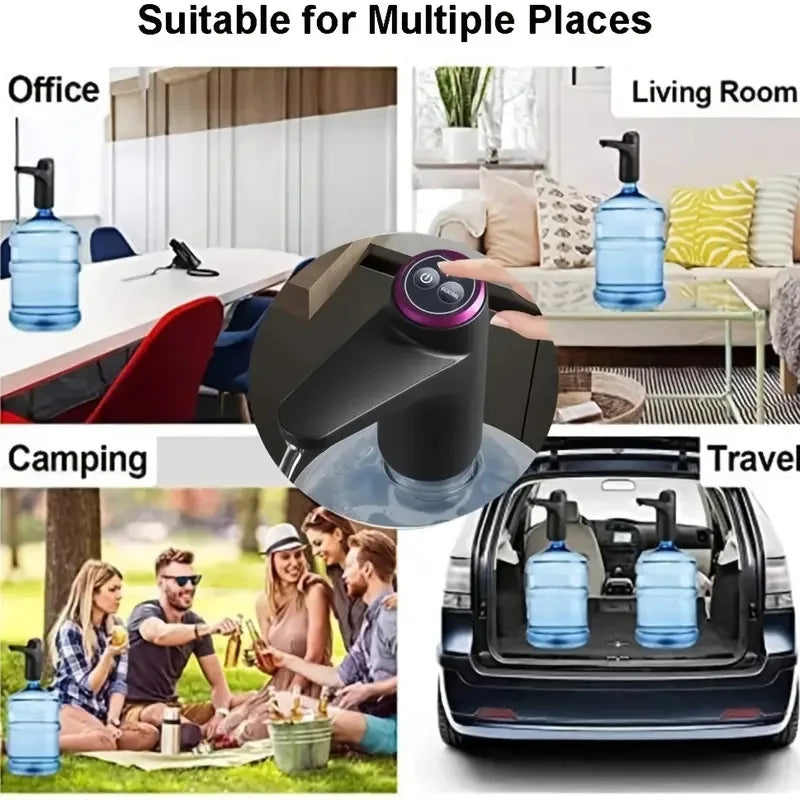 Kompakte 5-Gallonen-Wasserpumpe mit USB-Aufladung – Automatischer Dispenser für bequemes Wasserversorgen zu Hause, im Büro und unterwegs