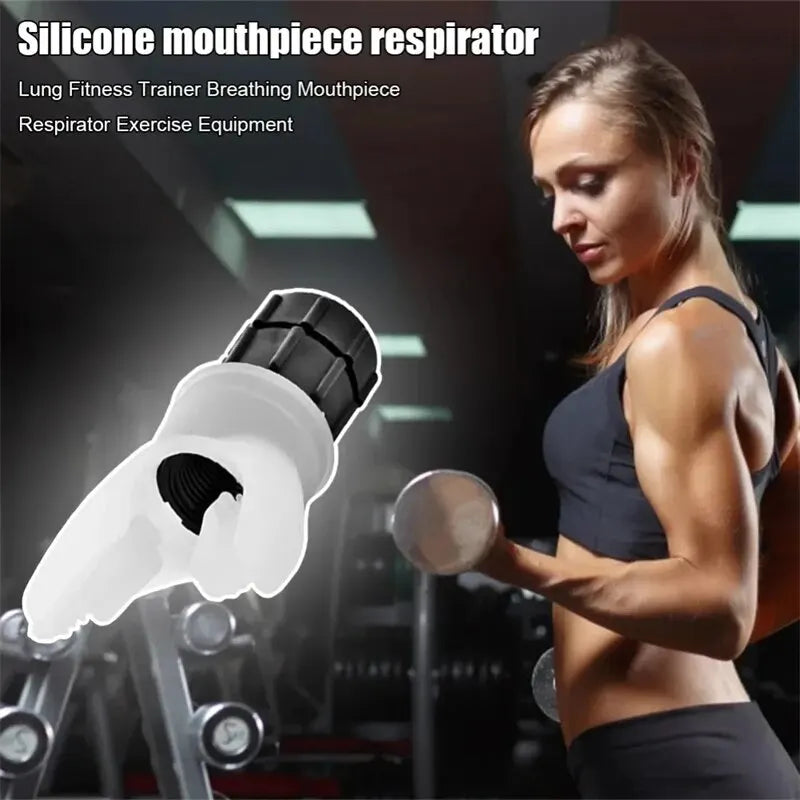 Lungen-Atemtrainer – Fitness- und Expirationsgerät aus Silikon für Hochleistungstraining & Atemübungen im Freien