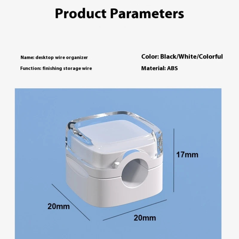 1/24er Pack Magnetische Kabelclips – Flexible Kabelhalter für geordnete Kabelverwaltung, ideal für Untertisch- und Schreibtischbereich