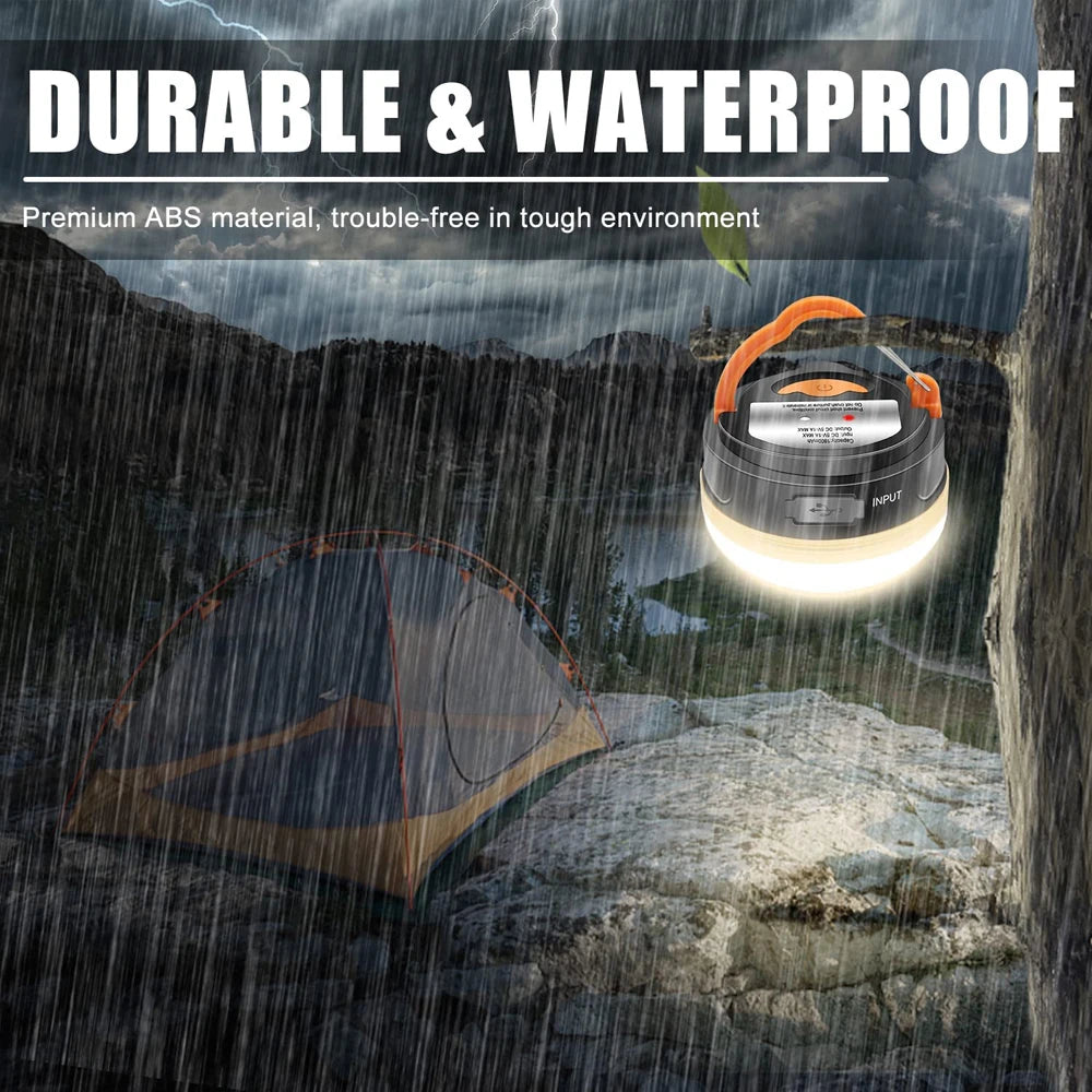 Hochleistungs-Campinglaterne mit 10W – USB-wiederaufladbare 1800mAh Outdoor-Lampe für Zelt und Wanderungen