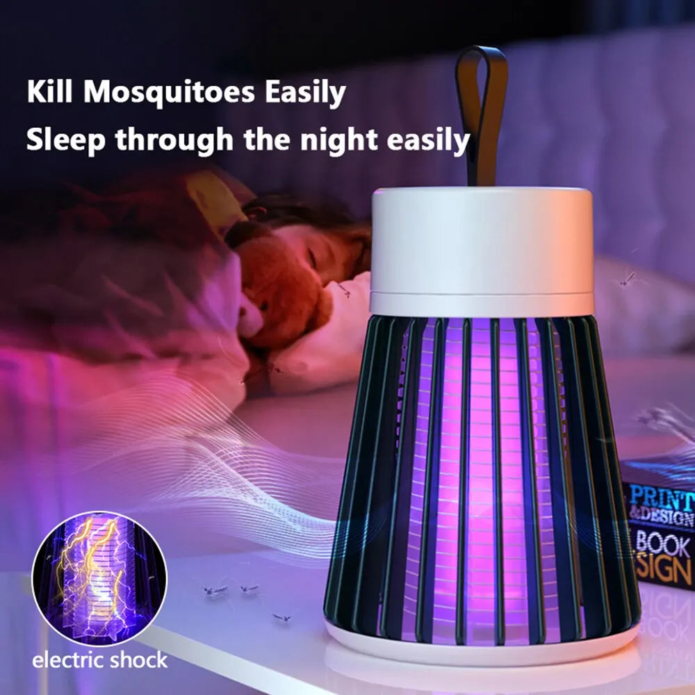 Elektrische Moskito-Killer-Lampe mit USB – Fliegenfalle, Insektenvernichter und Mückenabwehr, ideal für Schlafzimmer und Outdoor, effektiver Mücken- und Insektenfang