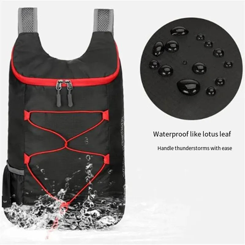 Leichter und wasserdichter Outdoor-Falt-Rucksack – Multifunktionale Nylon-Tasche mit hoher Dichte, perfekt für Sport, Camping, Wandern und Reisen