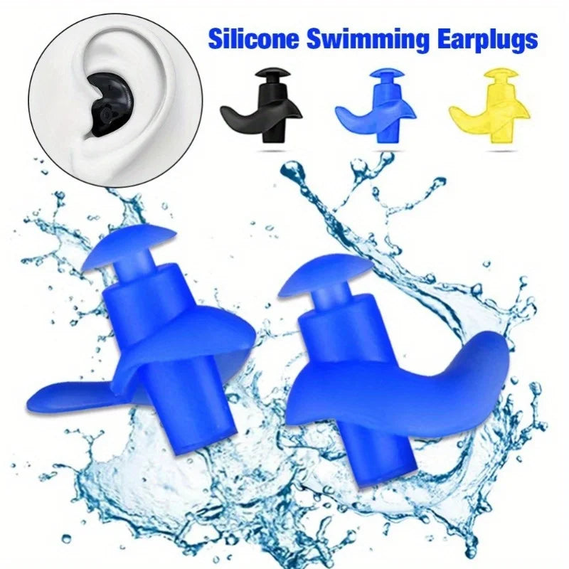 2PCS Ohrstöpsel aus Silikon – Perfekt für Schwimmen, Tauchen, Surfen, Duschen und andere Wasseraktivitäten