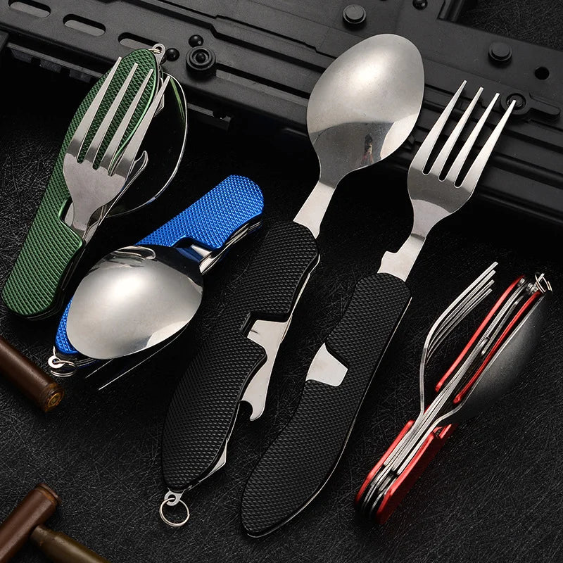 4-in-1 Faltbares Besteck-Set