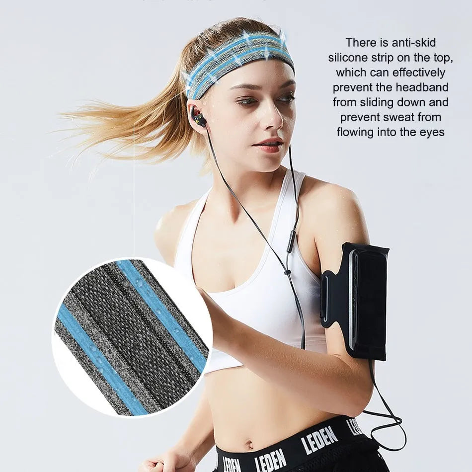WorthWhile Stirnband für Sport – Atmungsaktive und rutschfeste Kopfband für Fitness, Basketball, Yoga und Volleyball für Damen und Herren