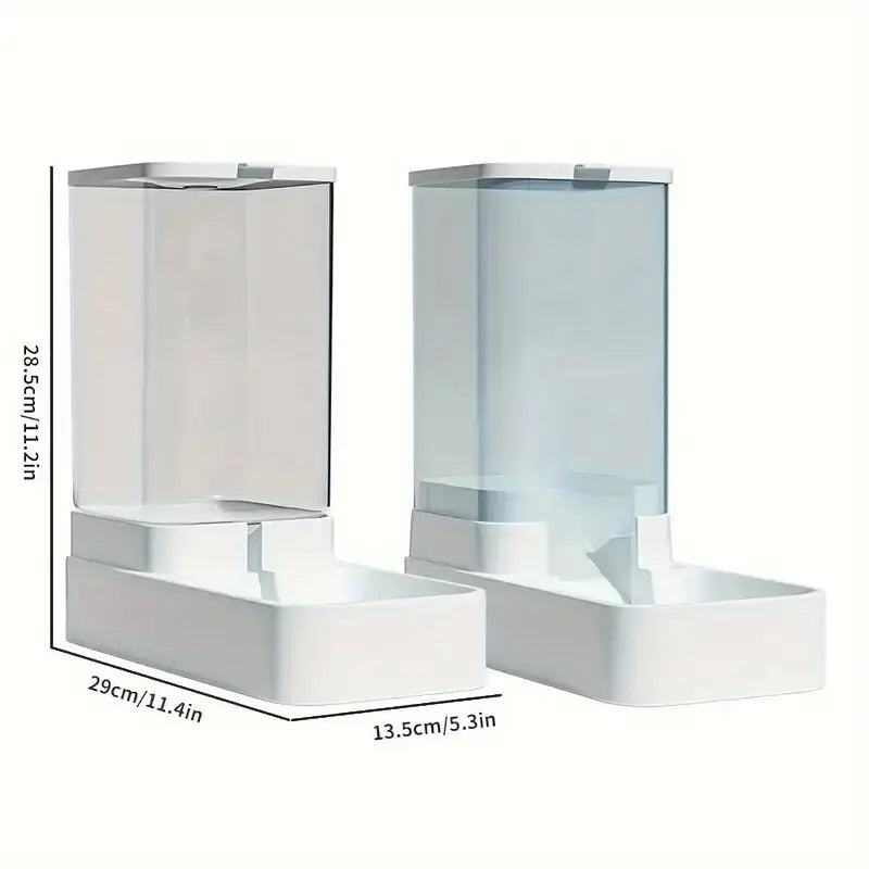 Automatischer Hunde-Futter- und Wasserspender – 1/2 Stück Set, selbstnachfüllend mit Schwerkraftsystem