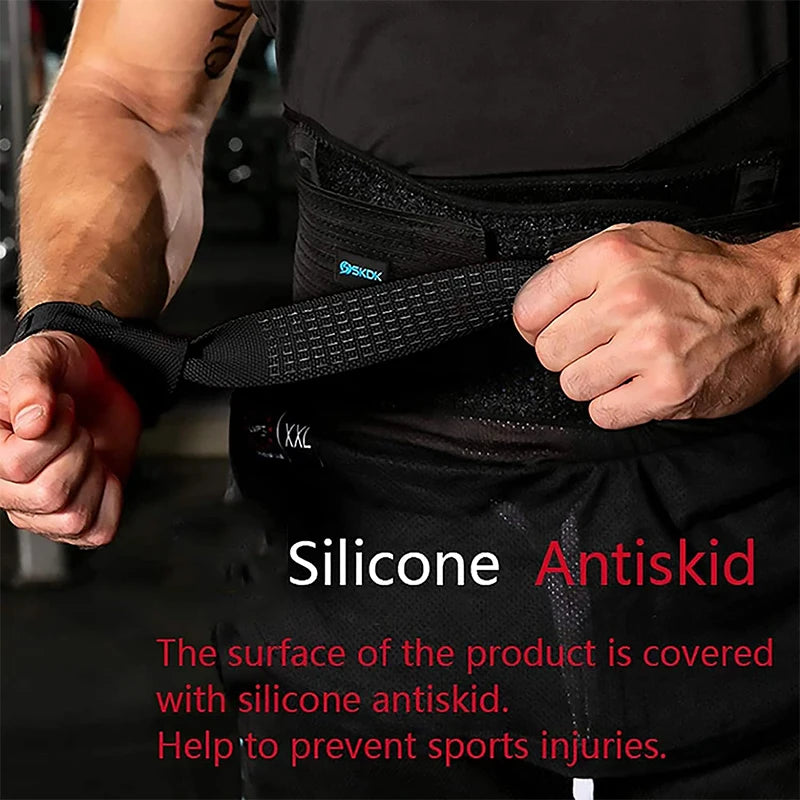 Gewichtheber Zughilfen mit Silikon Grip – Rutschfeste Lifting Straps für mehr Griffkraft beim Training, Deadlifts & Fitness