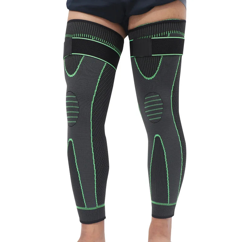 1 Stück Kompressions-Kniebandage – Verlängerte Streifen Sport-Sleeve für Arthritis und Gelenkenschmerzen, Elastischer Knie-Schutz