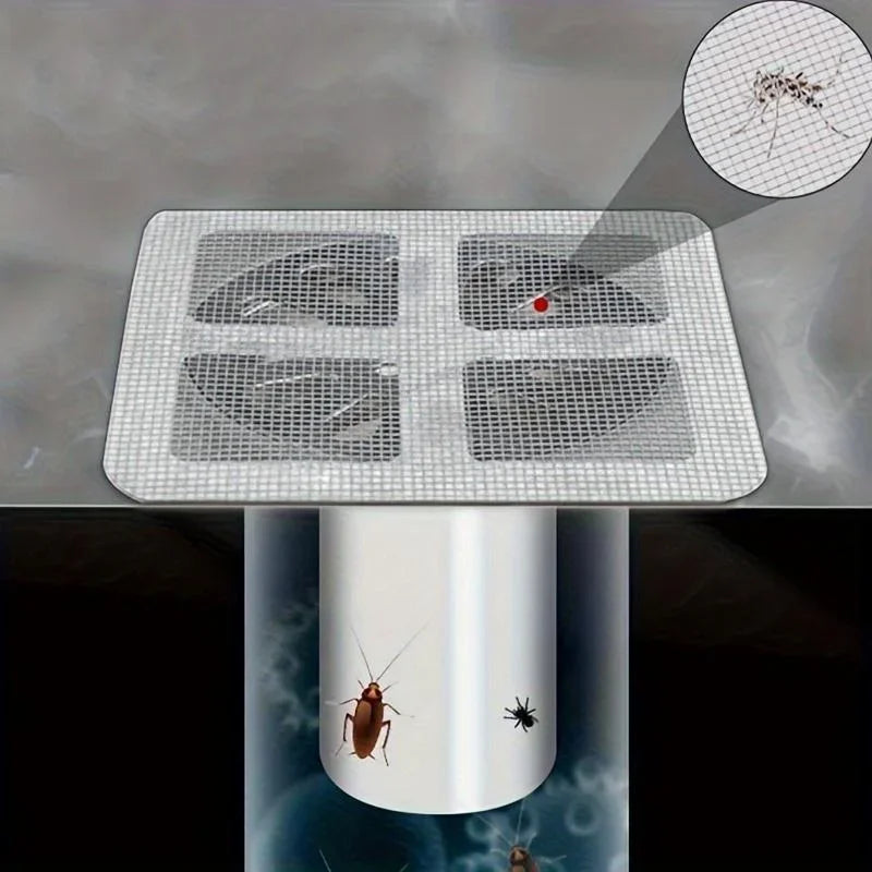 10er Set Hochwertige Einweg-Duschabfluss-Filter – Mesh-Abdeckungen für Abflüsse, Boden-Siebe, Haarsperren für Dusche, Bad und Küche