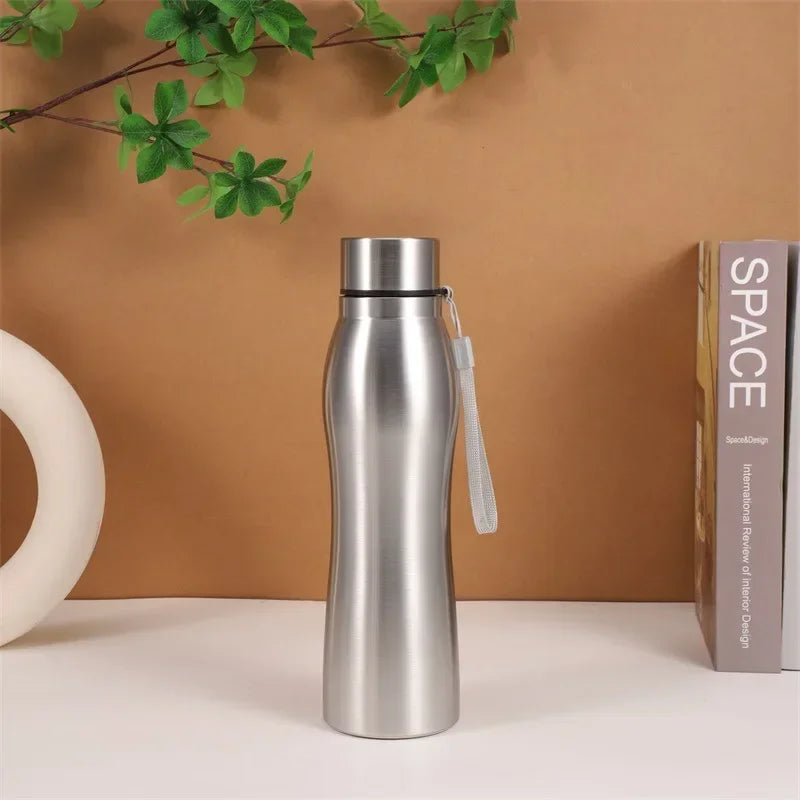 Hochwertige 1000ml Edelstahl Wasserflasche – Einlagige, strapazierfähige Trinkflasche für Gym, Sport & Outdoor