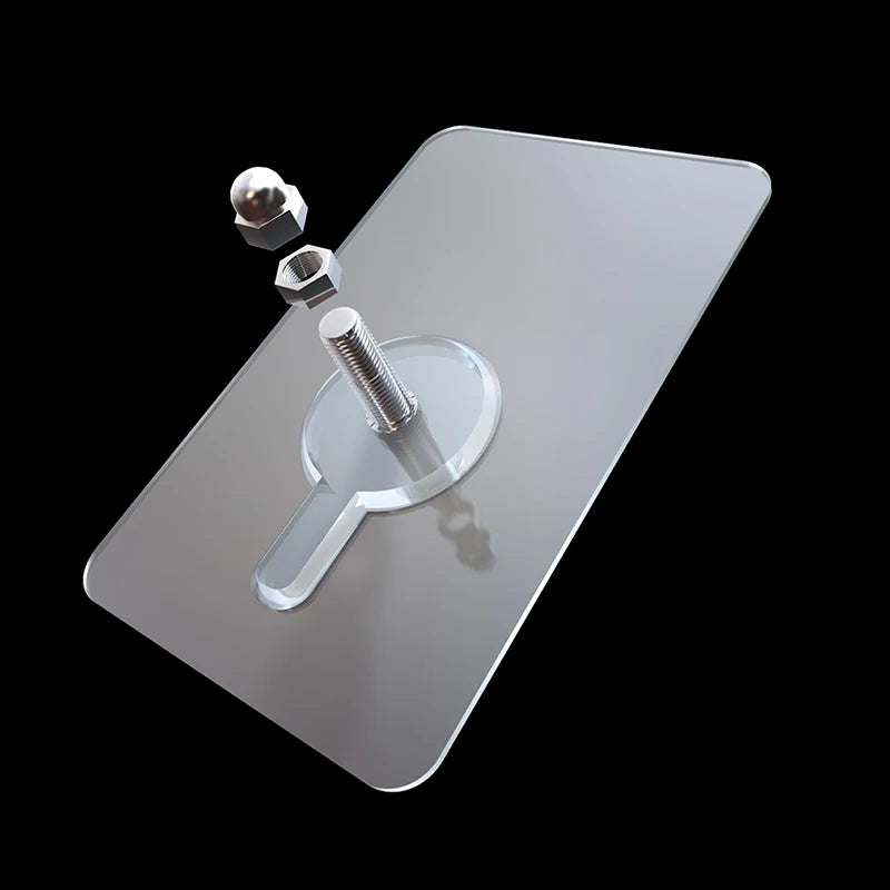 6 Stück starke selbstklebende nahtlose Haken – Wasserdicht, transparent, langlebig, für Küche und Bad, ideal für Wandmontage ohne Bohren, Selbstklebende Wandhaken