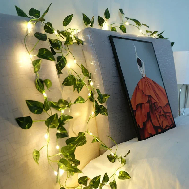 Künstliche Efeu-Hängegirlande für die Hausdekoration - Grüne Reben für Zimmer, Garten, Büro und Hochzeitswanddekoration