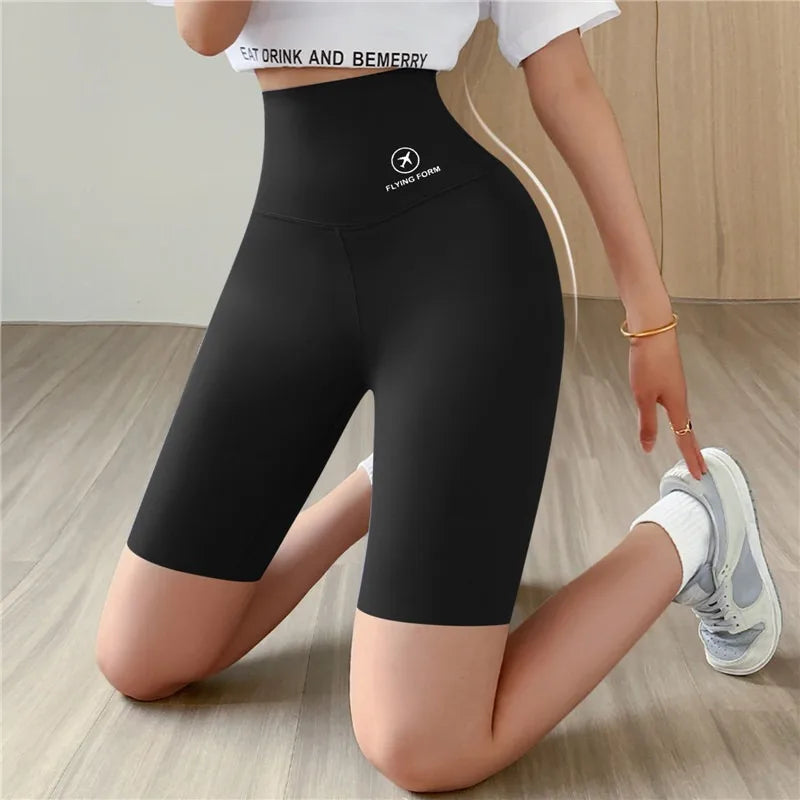 Neue Damen Sport Shorts – High-Waist Push-Up Fitness Shorts für Yoga, Radfahren, Jogging und Gym, Elastische Leggings für Optimalen Komfort