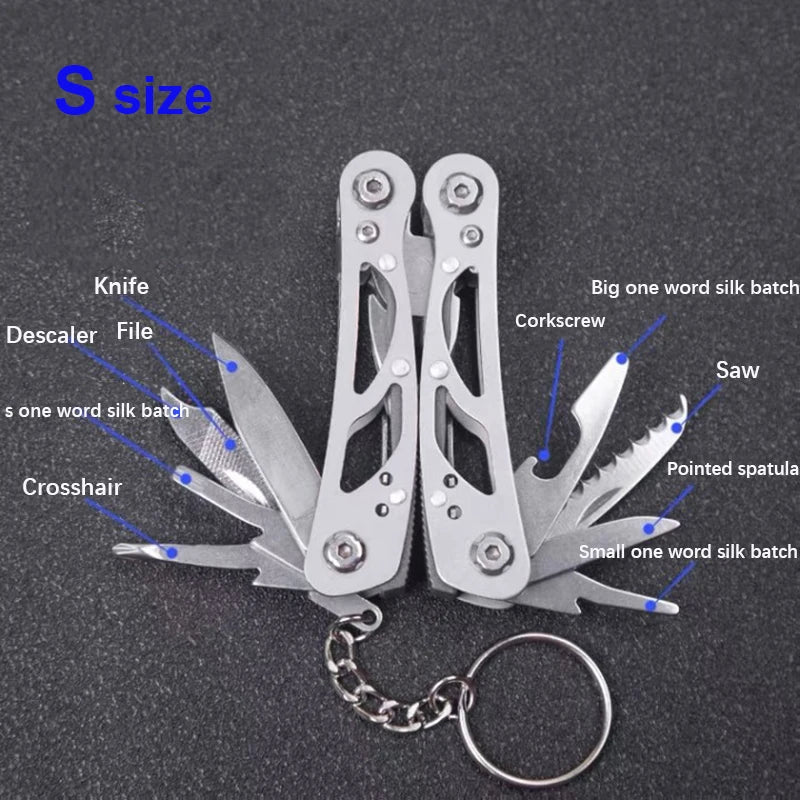 Multifunktions-Werkzeug: Klappzange mit Taschenmesser für Outdoor Camping