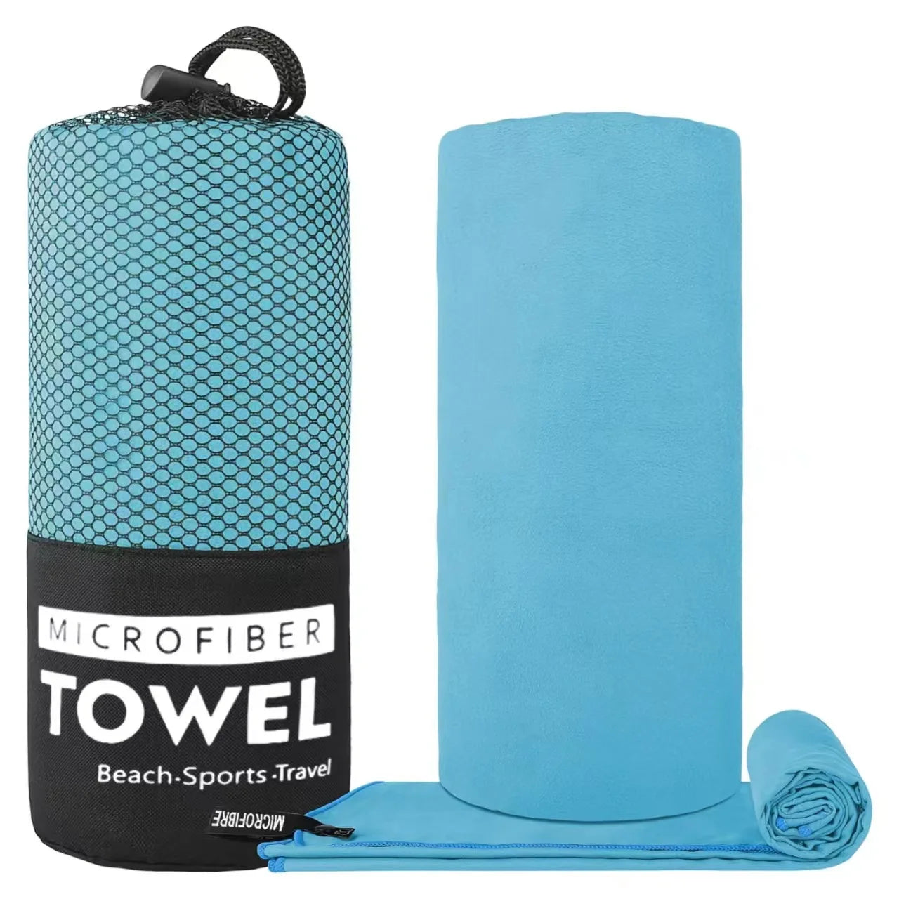 Ultraleichtes & schnelltrocknendes Mikrofaser-Sporthandtuch – Perfekt für Gym, Yoga, Schwimmen & Outdoor