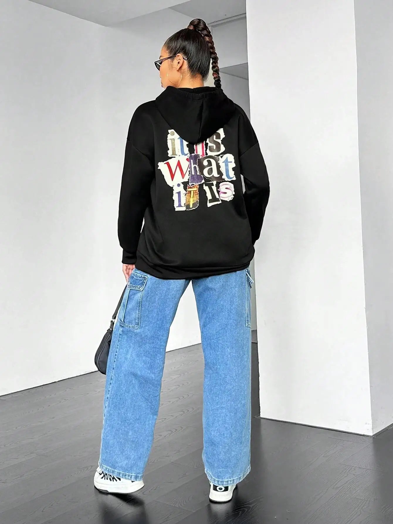 Harajuku Damen Oversize Sweatshirts - Vintage Fleece Hoodie, Herbstmode, Weich und Bequem