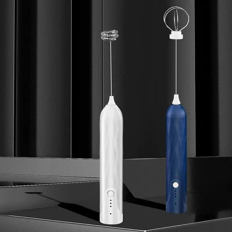 1 Stück Elektrischer Eierbesen mit 3 Geschwindigkeitsstufen – Tragbarer USB-Mixer für Milchaufschäumer, Handheld-Kaffee-Schneebesen, Küchen-Gadget für Haushalte