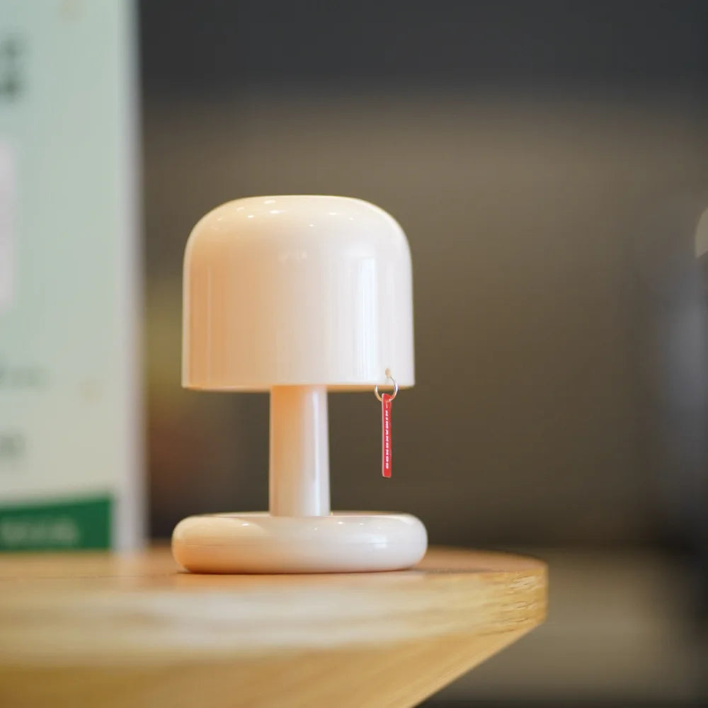 Kreative Mini-Pilzlampe mit Sonnenuntergangseffekt – USB-Aufladbare LED-Nachtlampe für stilvolle Beleuchtung im Schlafzimmer, Wohnzimmer oder Café