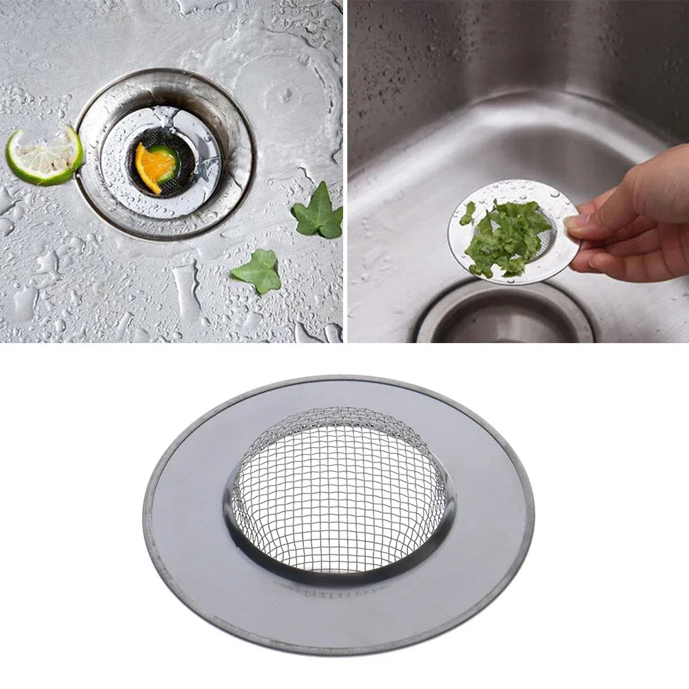 Edelstahl Badewannen-Haarfänger – Hochwertiger Abflussstopfen für Dusche und Waschbecken, Metall-Siebfilter für Bodenabläufe, Effektiver Schutz vor Verstopfung