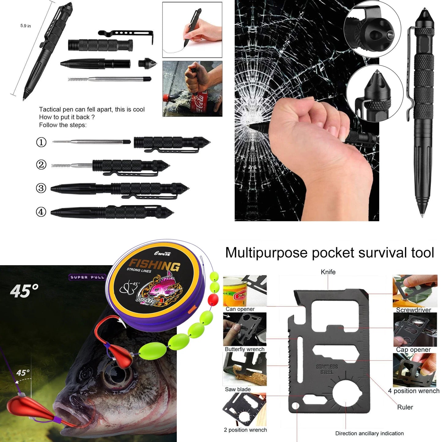 Taktisches Auto Erste-Hilfe-Set – Survival, Camping, medizinische Tasche