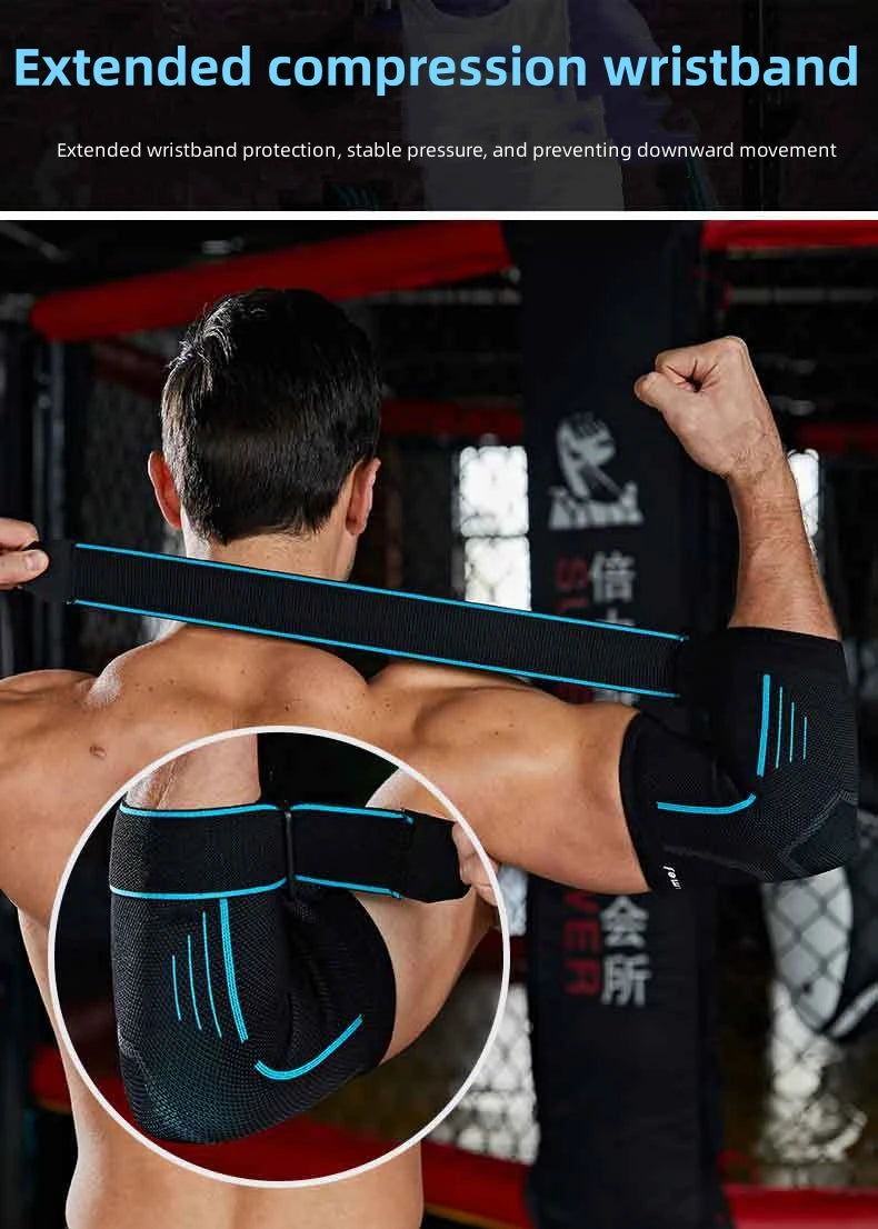 1 Stück Fitness Bandage für das Ellbogengelenk – Kompressionsstütze für Tennisellenbogen und Tendonitis zur Schmerzlinderung und Gelenkunterstützung
