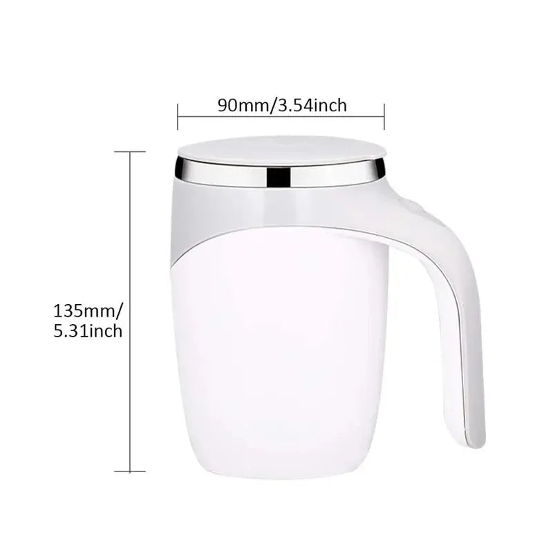 Automatischer Rührbecher mit Magnet – Edelstahl-Kaffeebecher für müheloses Mischens von Milchshakes und Getränken