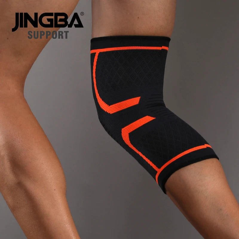 1 Stück Elastische, Atmungsaktive Kompressions-Kniebandage für Basketball, Laufen und Radfahren – Effektive Unterstützung für aktive Sportler
