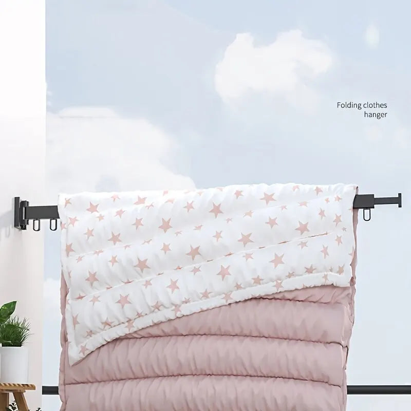 Faltbarer Wäschetrockner aus hochwertiger Aluminiumlegierung zur Wandmontage – Perfekte Lösung für Balkone, Schlafzimmer, Küchen und Wohnzimmer, Platzsparend und langlebig