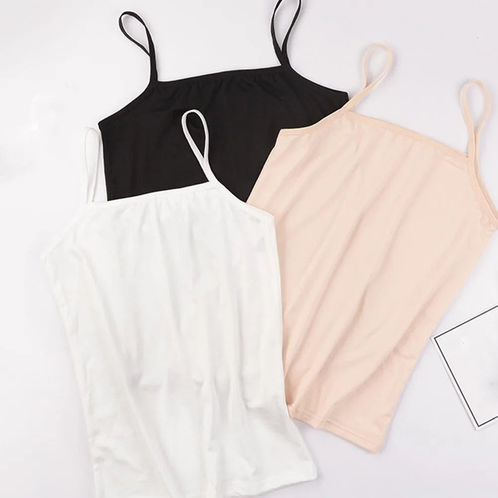 Dünnes Sommer Tank Top für Frauen – Ärmelloses Fitness-Shirt in Schwarz, Weiß und Beige