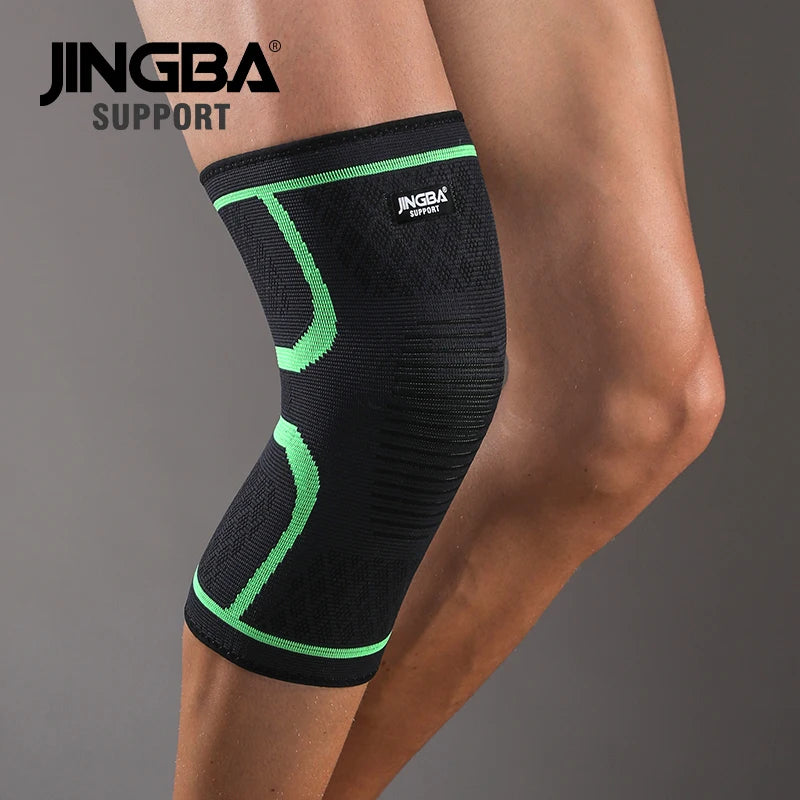 1 Stück Elastische, Atmungsaktive Kompressions-Kniebandage für Basketball, Laufen und Radfahren – Effektive Unterstützung für aktive Sportler
