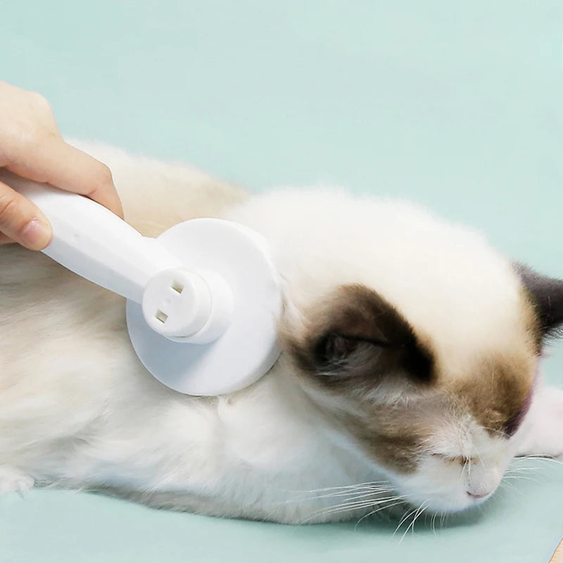 Magischer Katzen- und Hundekamm zur Haarentfernung – Ein-Klick-Reinigungskamm für Haustiere, universell einsetzbar, Floating-Haarentfernungskamm für Katzen und Hunde, Pflege- und Reinigungszubehör