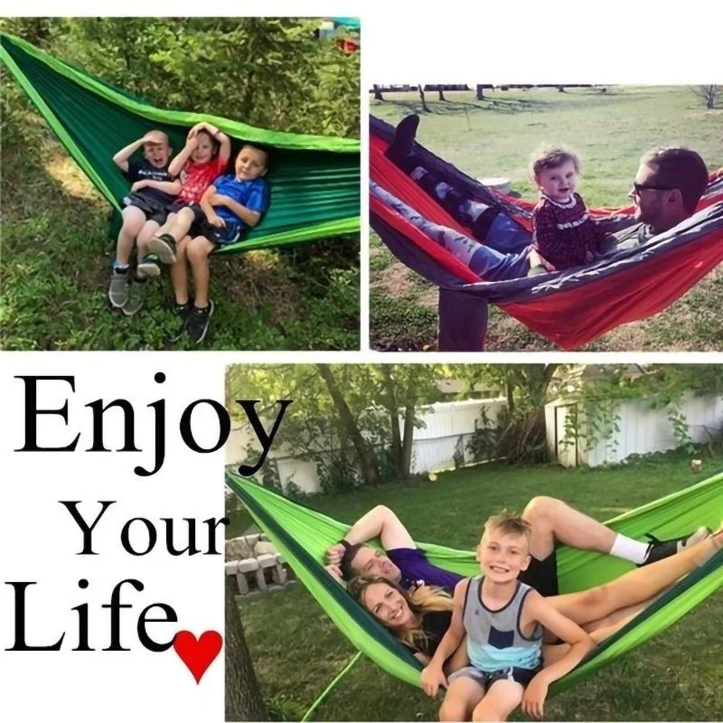 Ein-Personen-Portable Outdoor Camping Hängematte aus hochfestem Fallschirm-Nylon