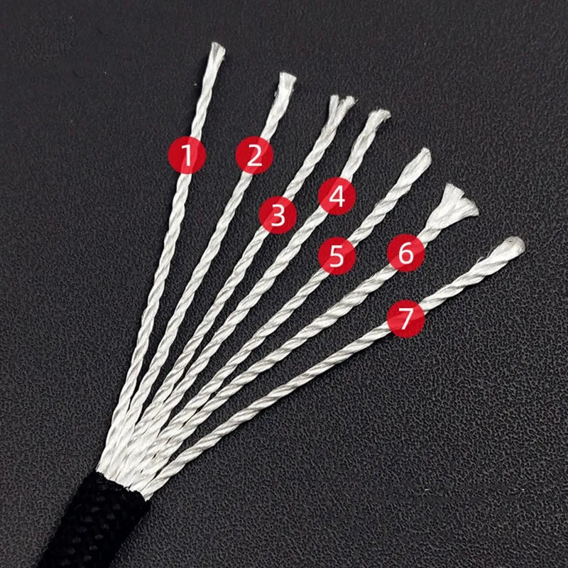 550 Paracord Seil 7-Kern 4mm – 5/15/30m für Camping und Outdoor