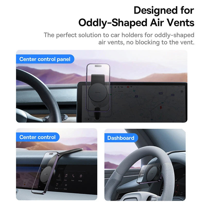Baseus Magnetischer Auto-Handyhalter – Klappbarer Telefonständer für iPhone 12, 13, 14 Pro Max mit Starker Haftung