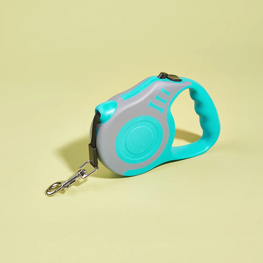 3M/5M Automatische Hundeleine für kleine Hunde & Katzen – Robuste Nylon-Ausziehleine für Spaziergänge, Wanderungen & Reisen