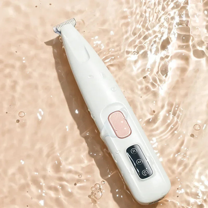 Professioneller Hundepfoten-Trimmer – LED-Licht, wasserdichtes Design & 18 mm Klinge für sanfte und präzise Fellpflege