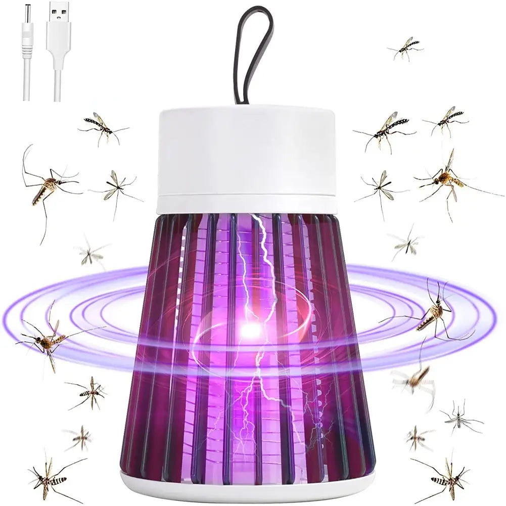 Elektrische Moskito-Killer-Lampe mit USB – Fliegenfalle, Insektenvernichter und Mückenabwehr, ideal für Schlafzimmer und Outdoor, effektiver Mücken- und Insektenfang