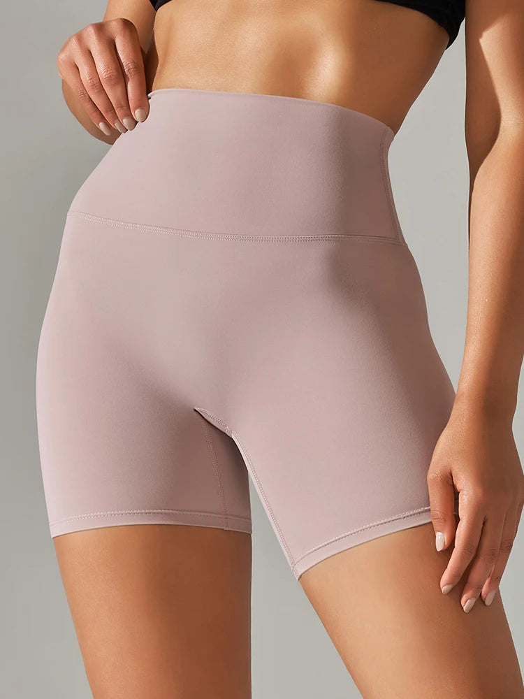 Hochwertige Sportshorts für Frauen – Squat-Proof, Hoher Bund, Atmungsaktiv, Schnell Trocknend, Perfekt für Yoga, Fitness und Radfahren