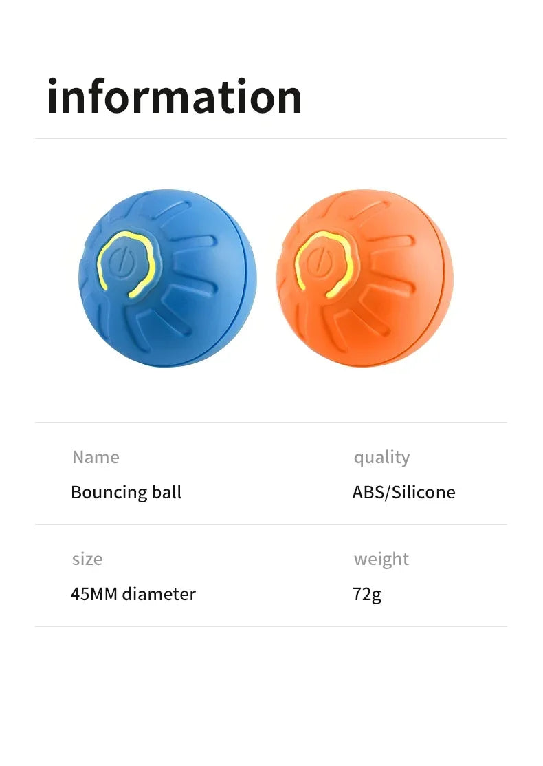 2024 Intelligentes Hundespielzeug – Automatischer Rollball für kleine Hunde und Katzen, Elektrisches Selbstbewegendes Spielzeug für drinnen
