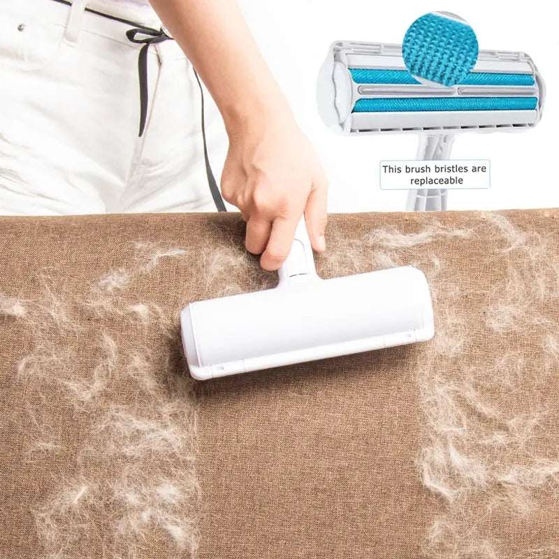 Selbstreinigender Haustierhaarentferner – Einhand-Bedienung für Hunde und Katzenhaare, Lint-Roller für Polster und Kleidung